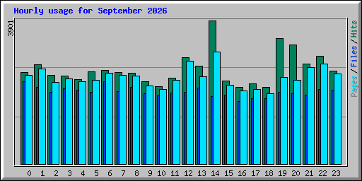 Hourly usage for September 2026